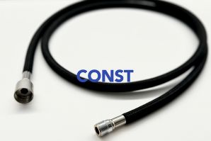 黑色尼龍編織360°防纏繞廚房可拉伸軟管